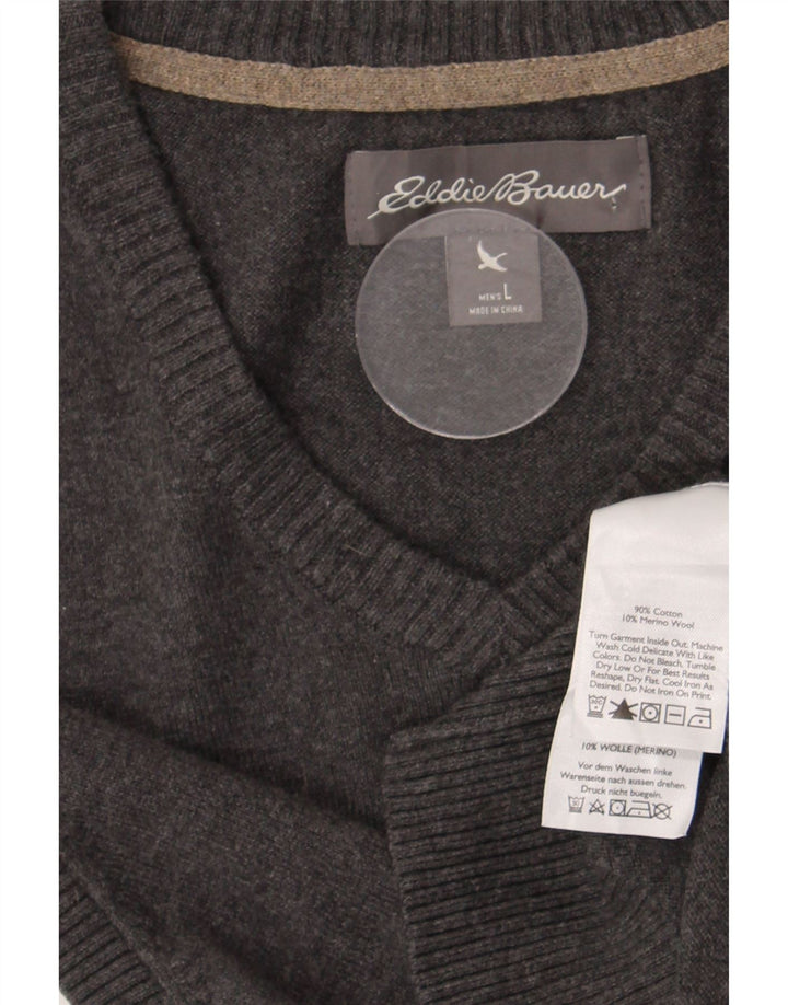 Vesta pentru bărbați Eddie Bauer Tank Top mare, gri bumbac
