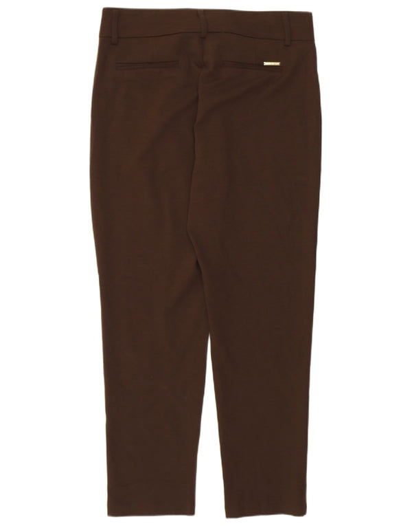 Pantaloni de costum subțiri pentru femei Michael Kors US 10 Large W32 L28 Maro