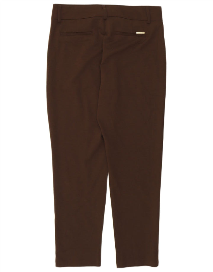 Pantaloni de costum subțiri pentru femei Michael Kors US 10 Large W32 L28 Maro