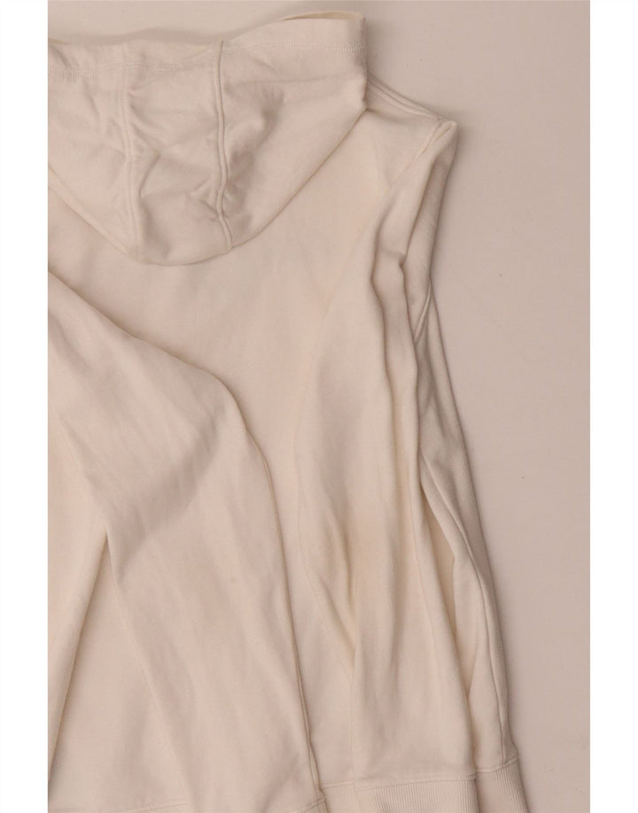 TOMMY HILFIGER Pulover cu capota cu grafic pentru fete 11-12 ani, bumbac alb