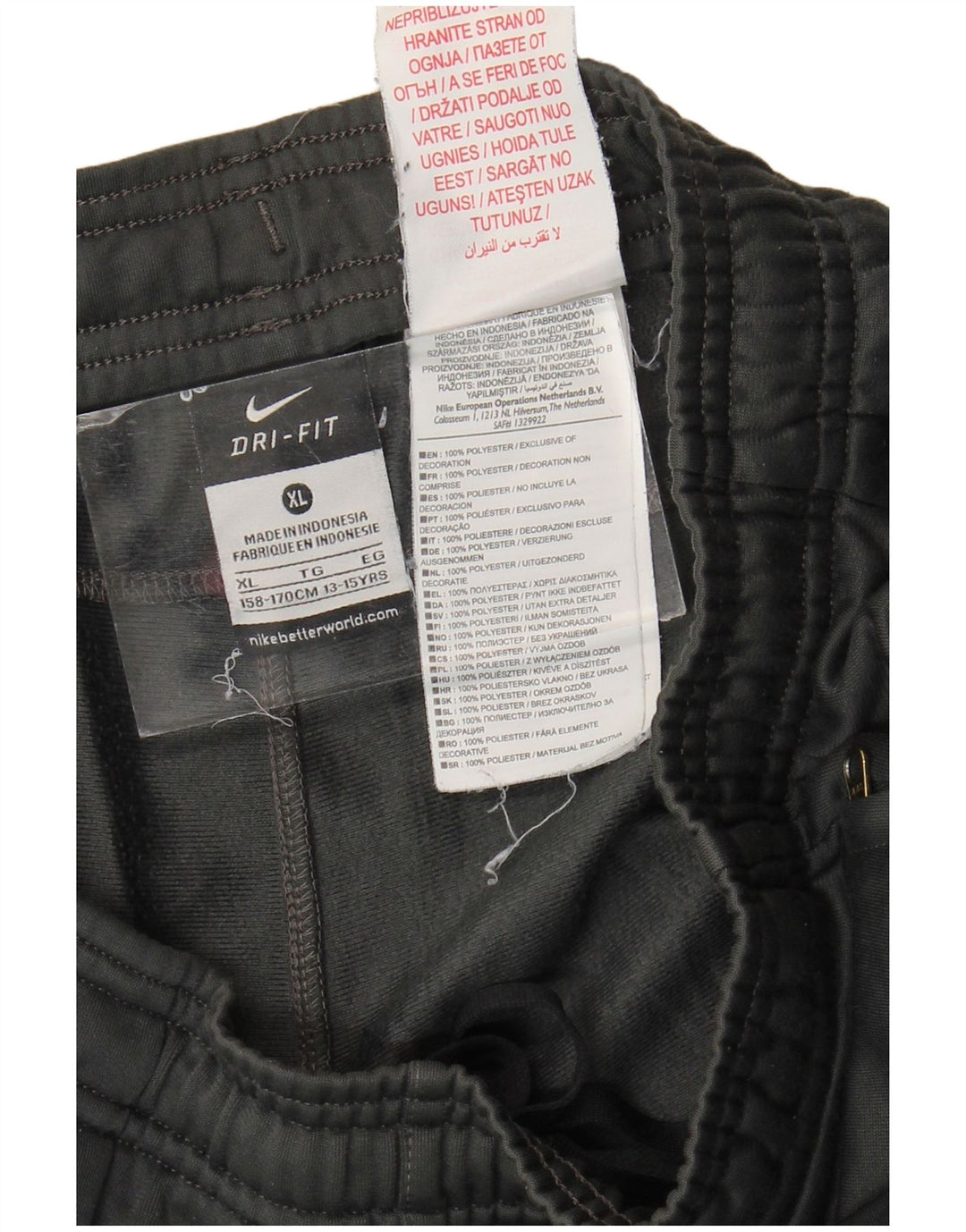 Nike băieți Juventus pantaloni de trening Pantaloni de jogging 13-14 ani XL poliester gri