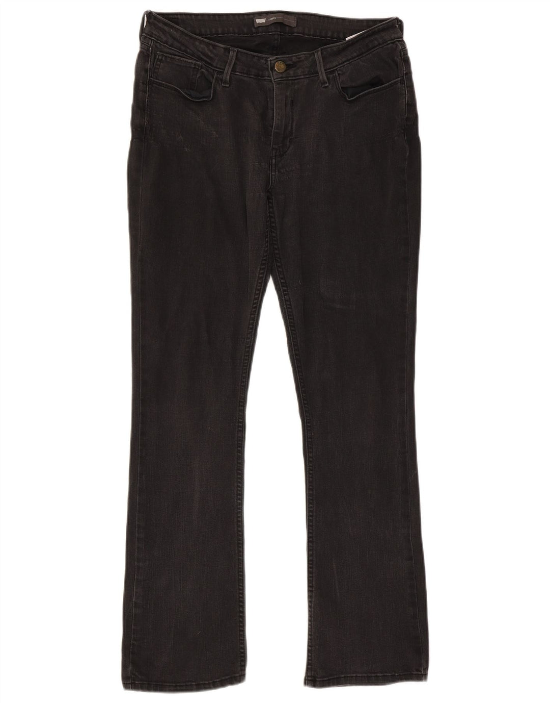 Jeans Levi's pentru femei cu jambiere Bootcut W32 L32 bumbac negru