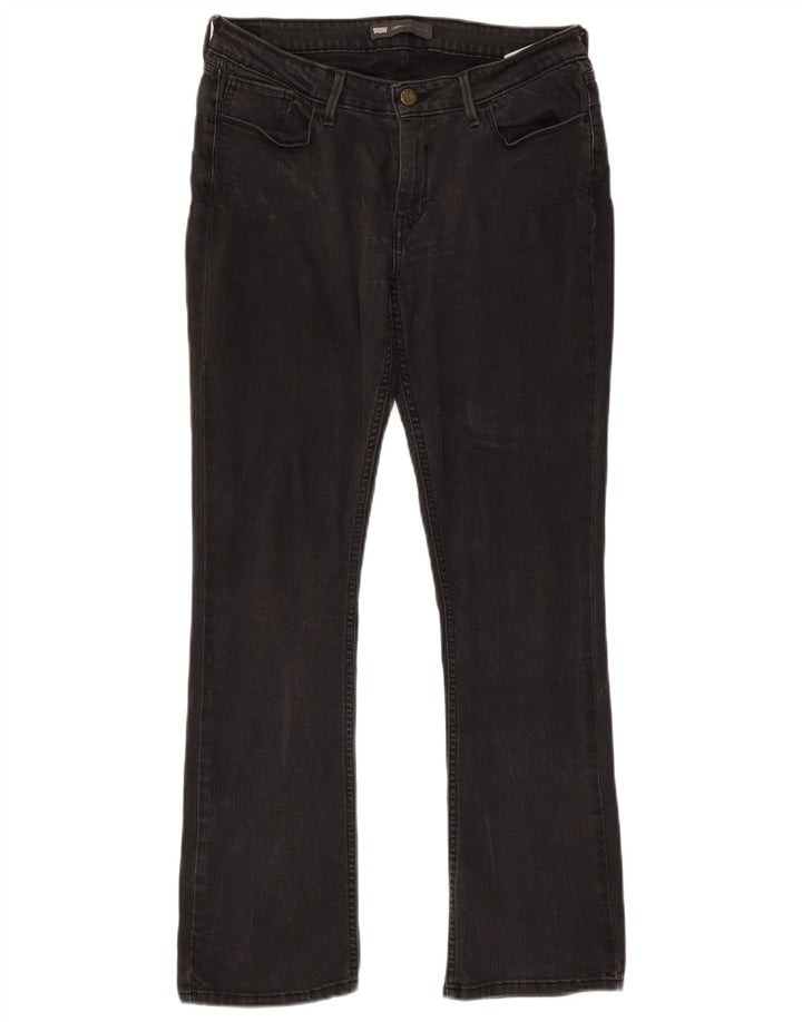 Jeans Levi's pentru femei cu jambiere Bootcut W32 L32 bumbac negru