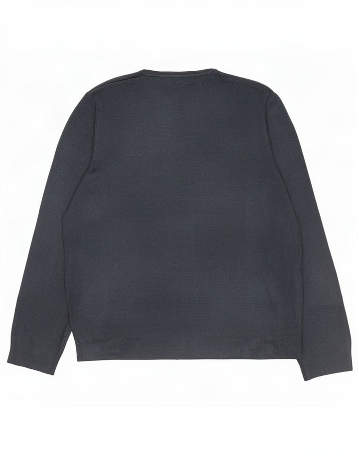 Pulover pentru bărbați Marks & Spencer, cu decolteu în V, 2XL, gri acrilic