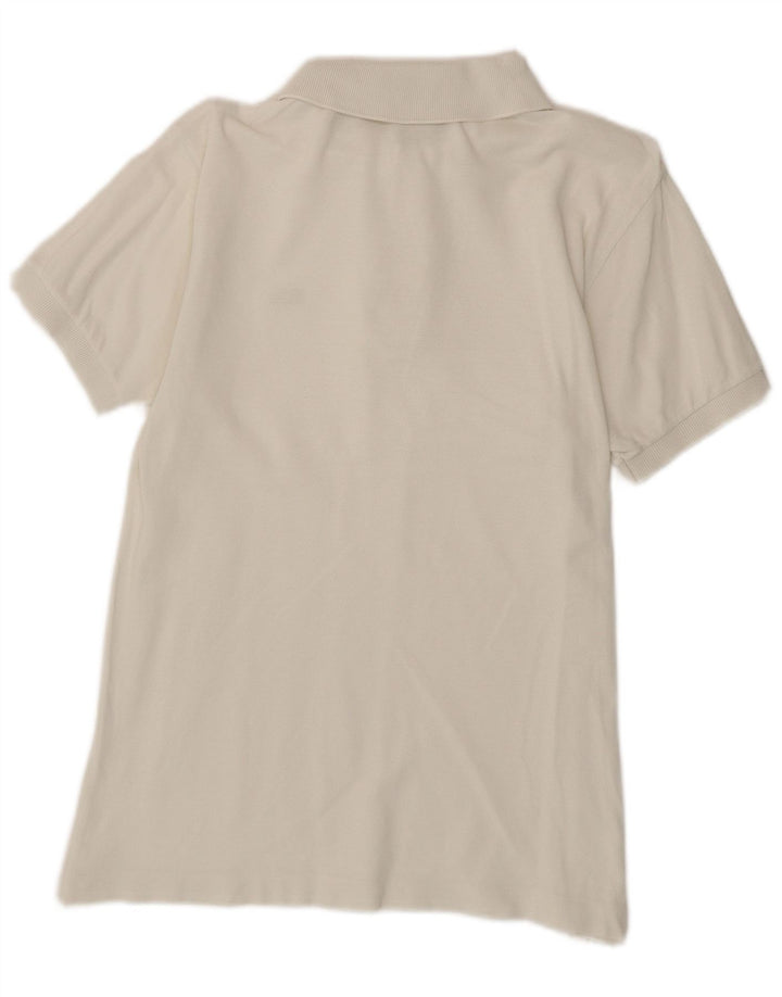 Tricou polo Lacoste pentru bărbați, mărimea 3, bumbac alb mic
