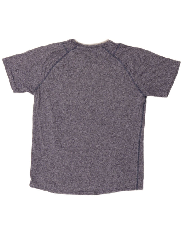 Tricou pentru bărbați PUMA Top Medium Blue Pinstripe