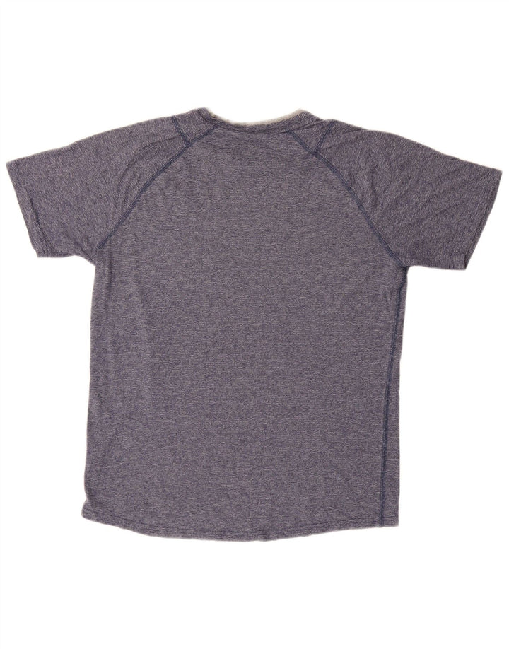 Tricou pentru bărbați PUMA Top Medium Blue Pinstripe