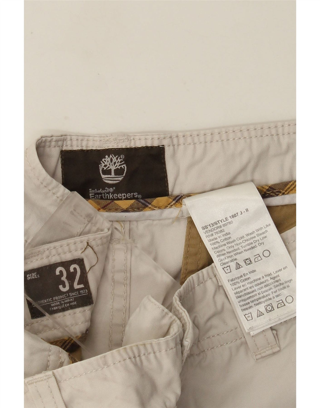 Pantaloni scurți Timberland Earthkeepers Chino W32 Medium Beige Bumbac