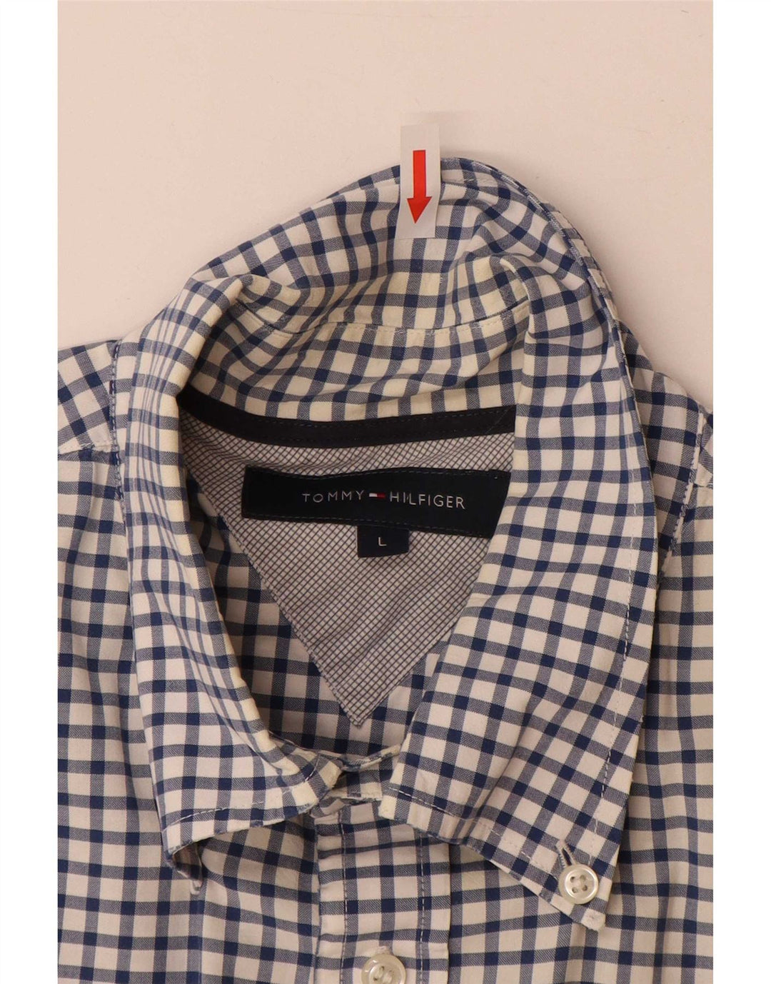 Cămașă pentru bărbați Tommy Hilfiger, mare, albastru, din bumbac