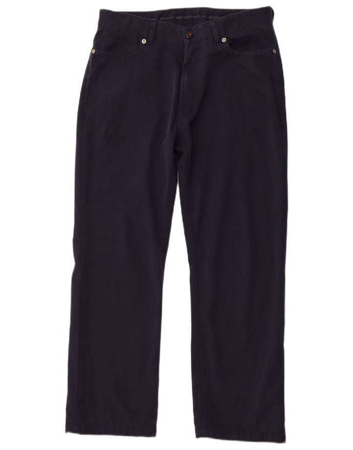 Pantaloni casual drepti pentru bărbați AVIREX L32 L27 Poliester bleumarin