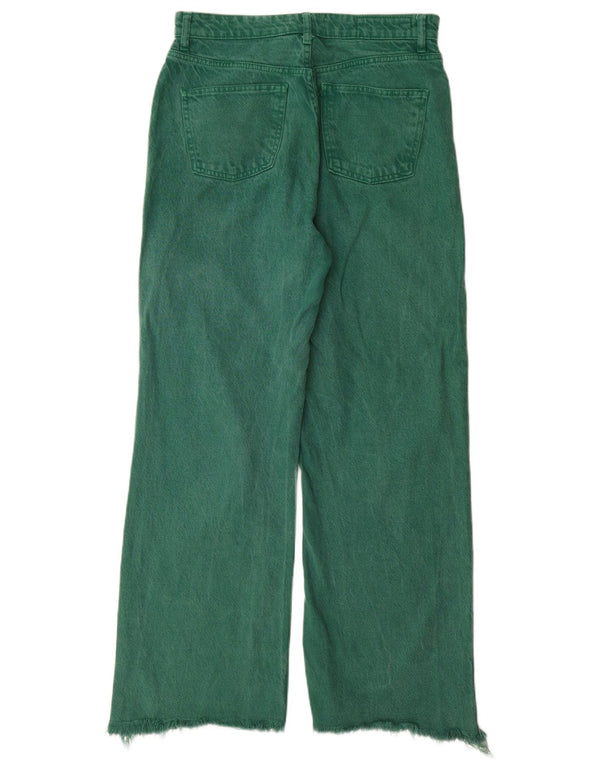 Blugi largi dama Zara EU 38 Mici W28 L31 Verde