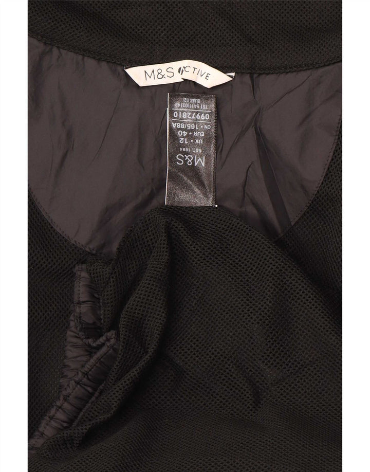 Marks & Spencer Jachetă de trening pentru femei UK 12 Medium Black Poliester
