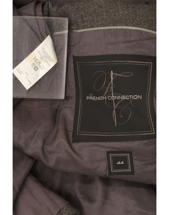 Jachetă pentru bărbați French Connection, cu 2 nasturi, UK 44 2XL Lână gri
