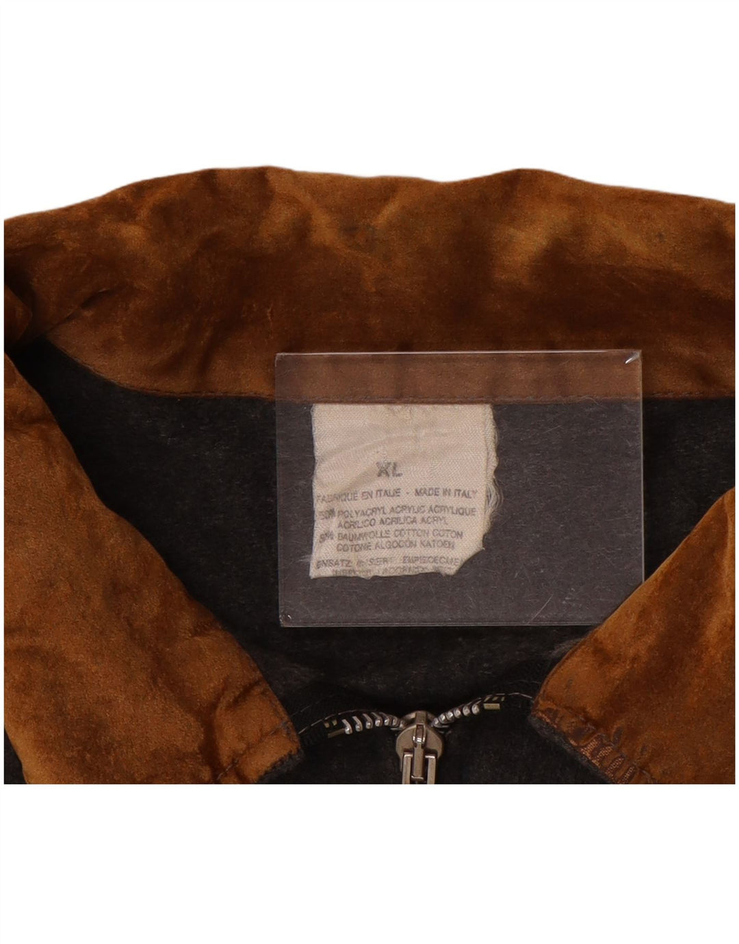 Jachetă Bomber Vintage pentru bărbați cu grafică UK 42 XL Gri acrilic color bloc