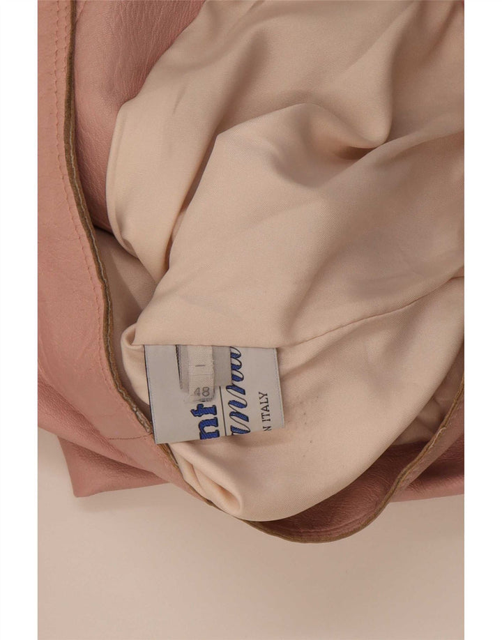 Jachetă Racer din piele pentru femei Wanted IT 48 XL roz