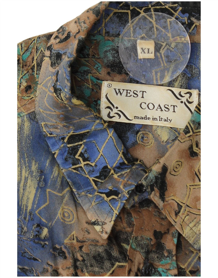 Cămașă pentru bărbați West Coast cu mâneci 3/4 XL, multicoloră, geometrică