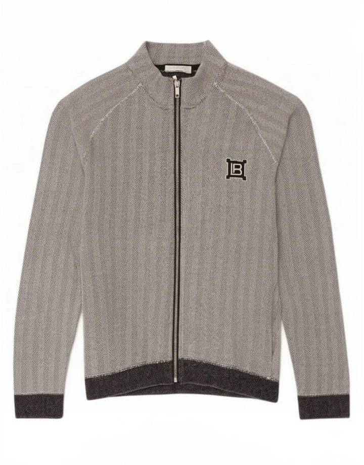 Jachetă de trening pentru femei Laura Biagiotti UK 10 Small Grey Herringbone