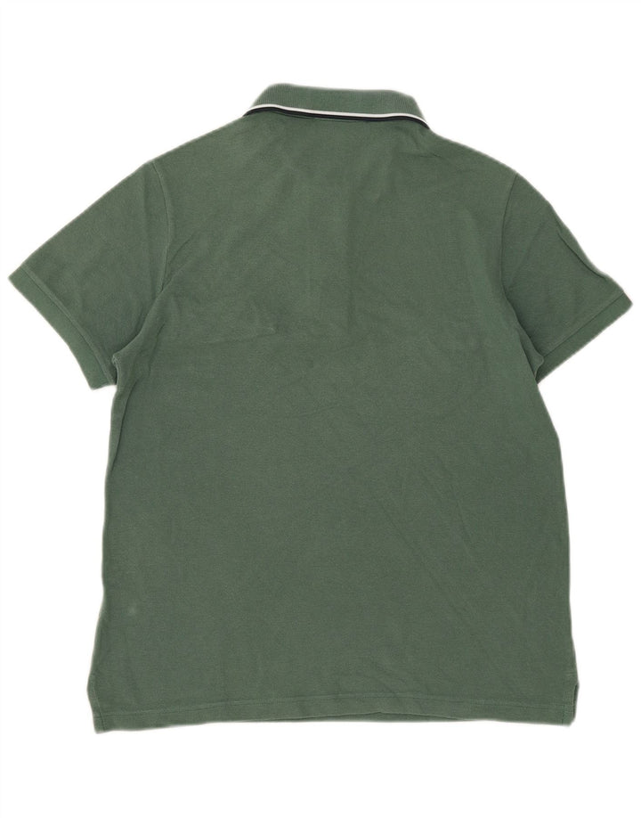 Cămașă polo Fred Perry pentru bărbați, bumbac verde mediu