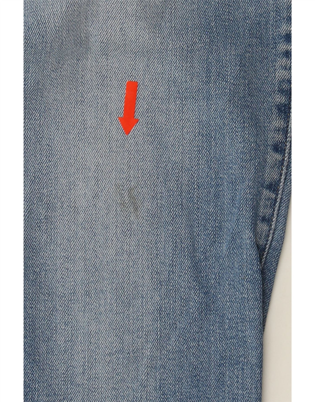 LEVI'S Womens 714 Straight Jeans W30 L28 Blue Cotton Vintage Levi's and Second-Hand Levi's from Messina Hembry 