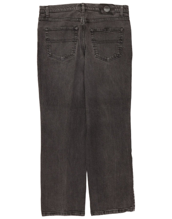 TRUSSARDI Blugi drepti pentru bărbați W36 L29 bumbac gri