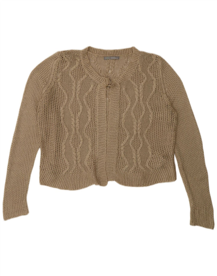 Pulover cardigan supradimensionat pentru femei Marks & Spencer UK 16 mare bej acrilic