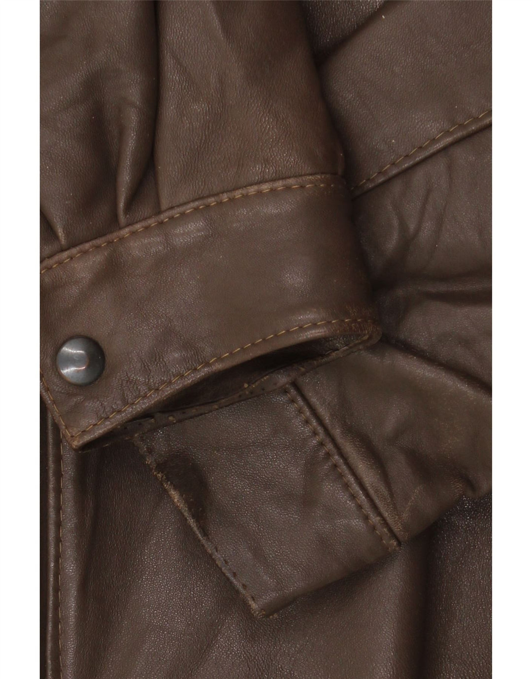 Jachetă militară din piele vintage pentru bărbați IT 52 XL maro
