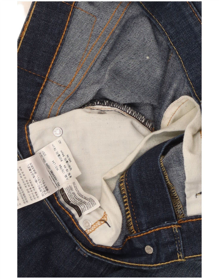 Blugi drepti pentru femei Levi's 513 W31 L34 Bumbac albastru