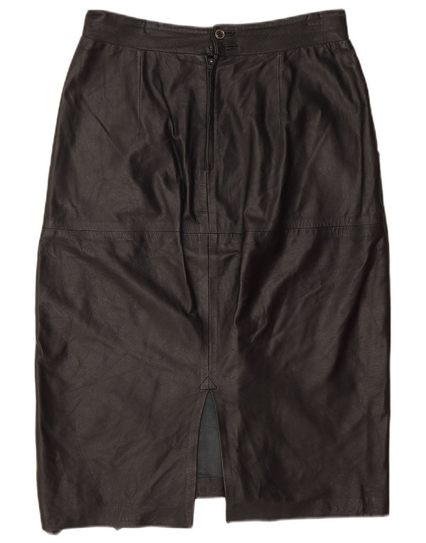 Fusta din piele vintage pentru femei W30 Medium Black
