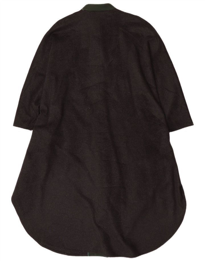 Palton Poncho Vintage pentru Femei Mărime Unică Negru