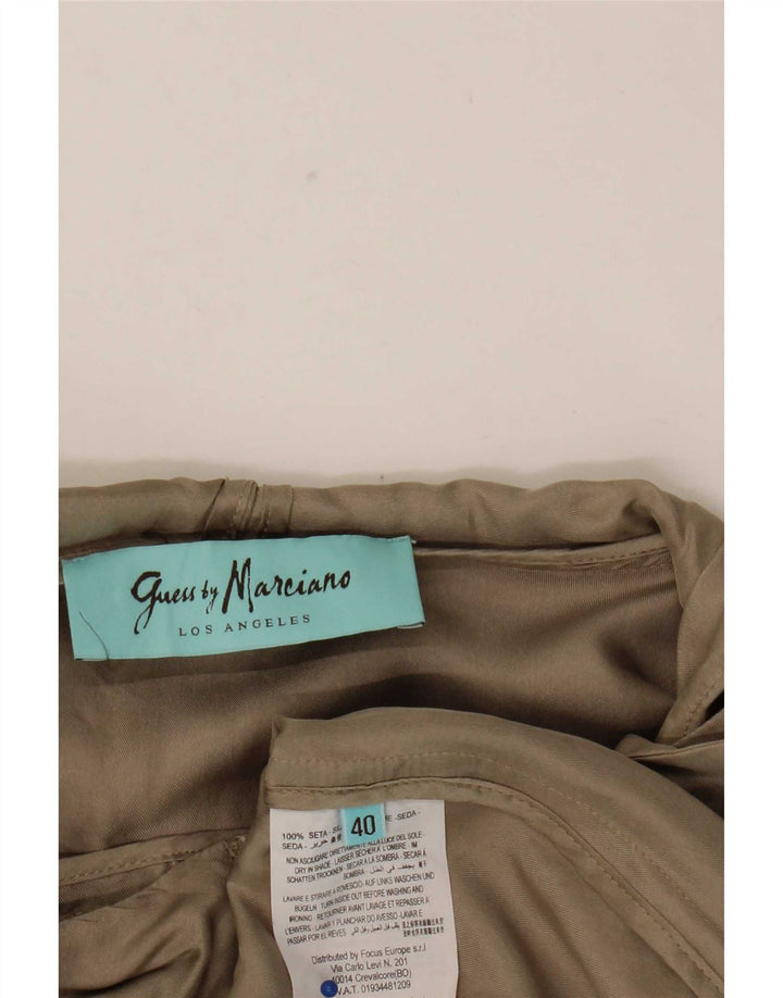 Guess By Marciano Jachetă cu glugă pentru femei IT 40 Small Beige Silk