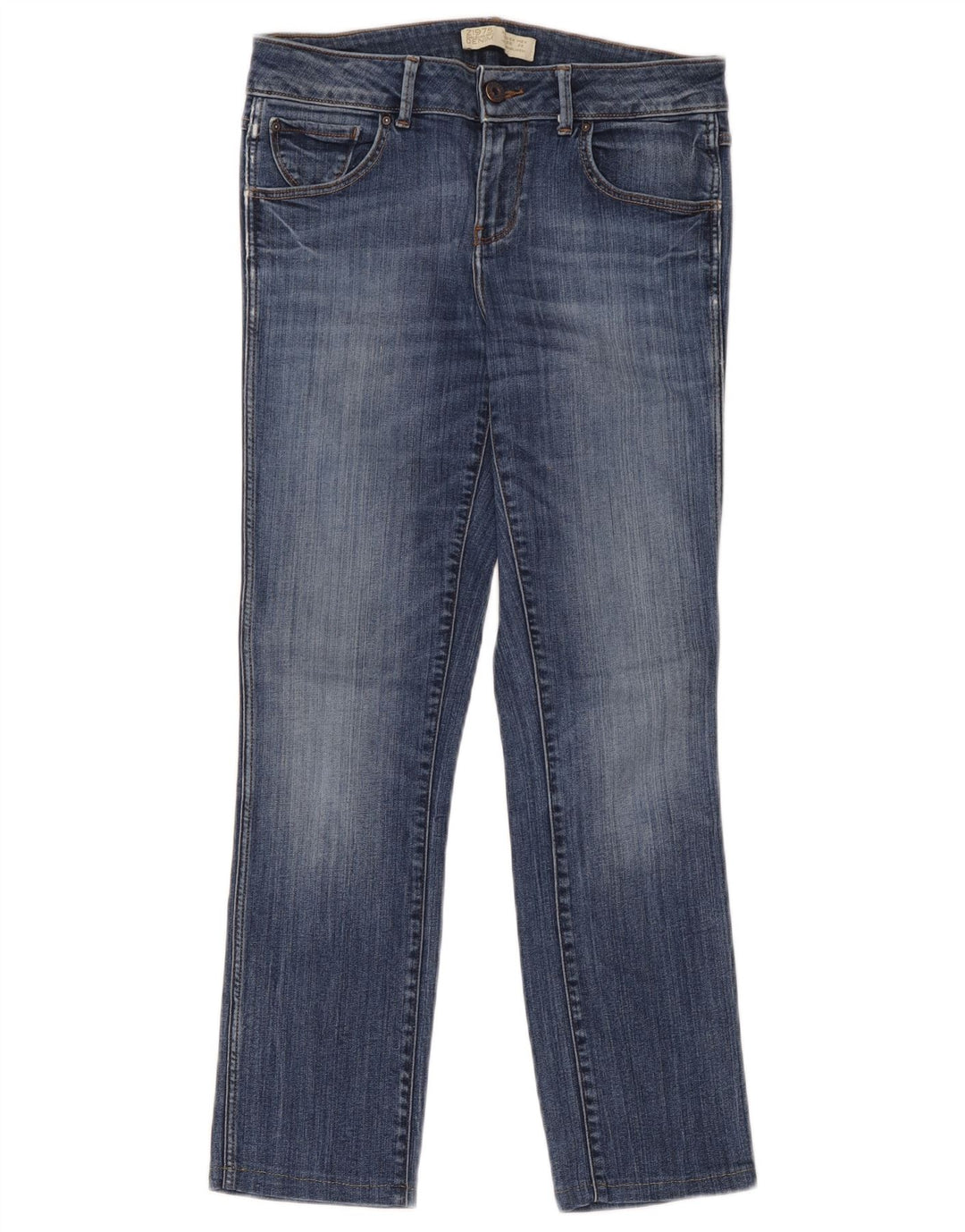Blugi slim dama Zara EU 38 Mici W28 L27 Albastru