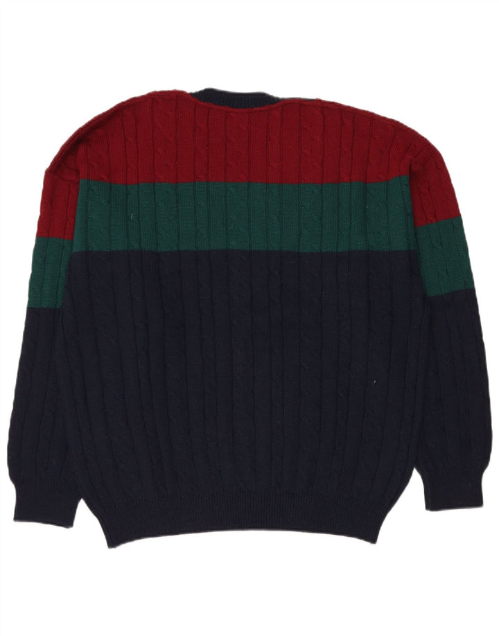 IL GRANCHIO Pulover cu decolteu în V pentru bărbați, XL, multicolor, bloc de culoare