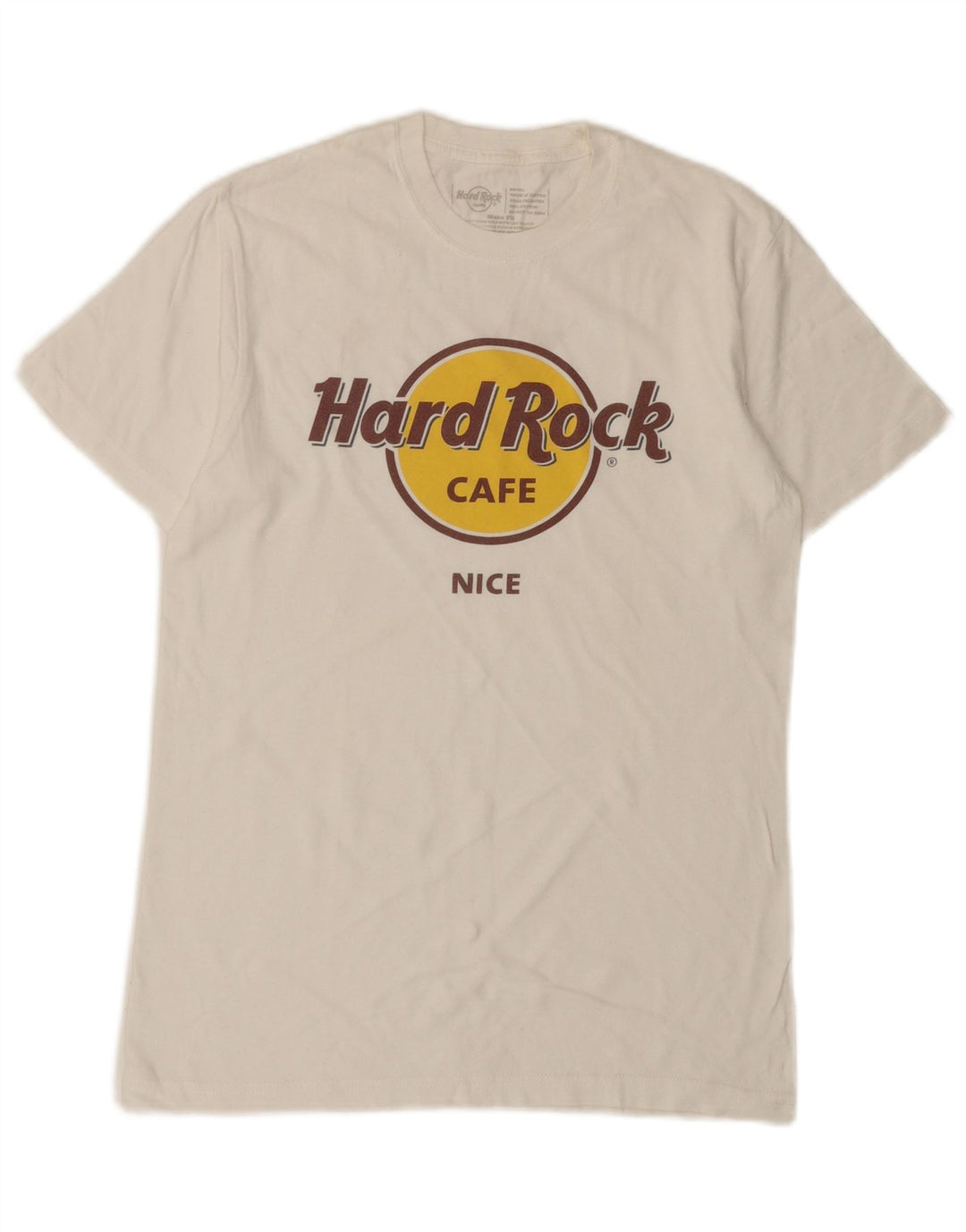 Hard Rock Cafe Tricou grafic frumos pentru bărbați Top mic, alb, bumbac