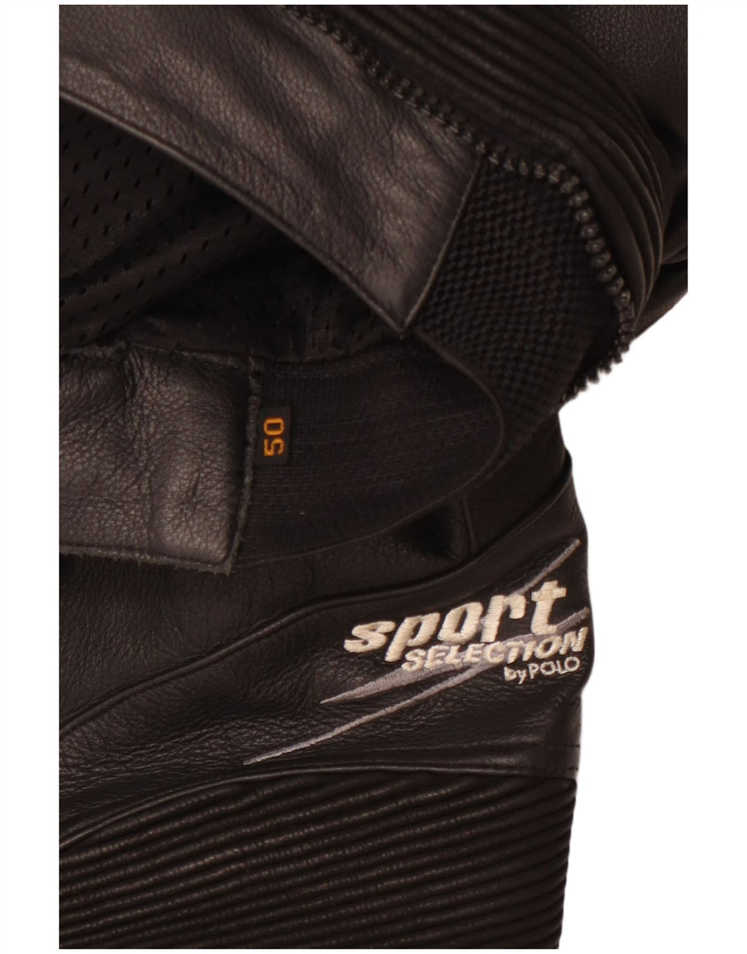 POLO Pantaloni din piele pentru bărbați Moto Racer IT 50 Large W30 L29 Piele neagră