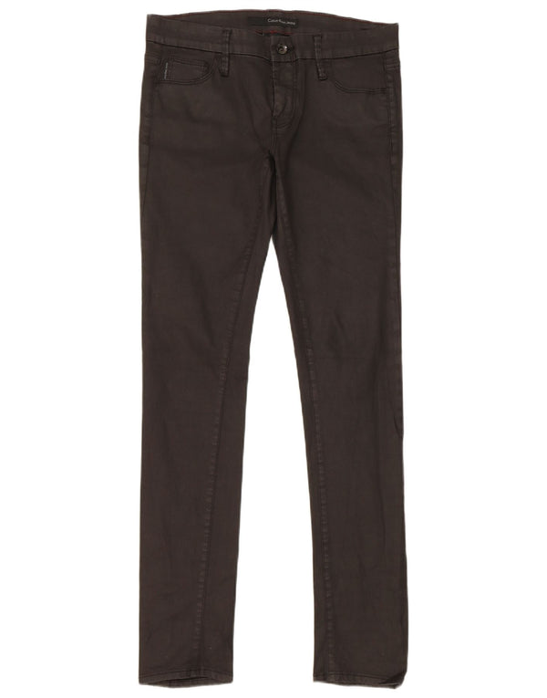 Calvin Klein Pantaloni skinny casual pentru femei W28 L32 bumbac negru