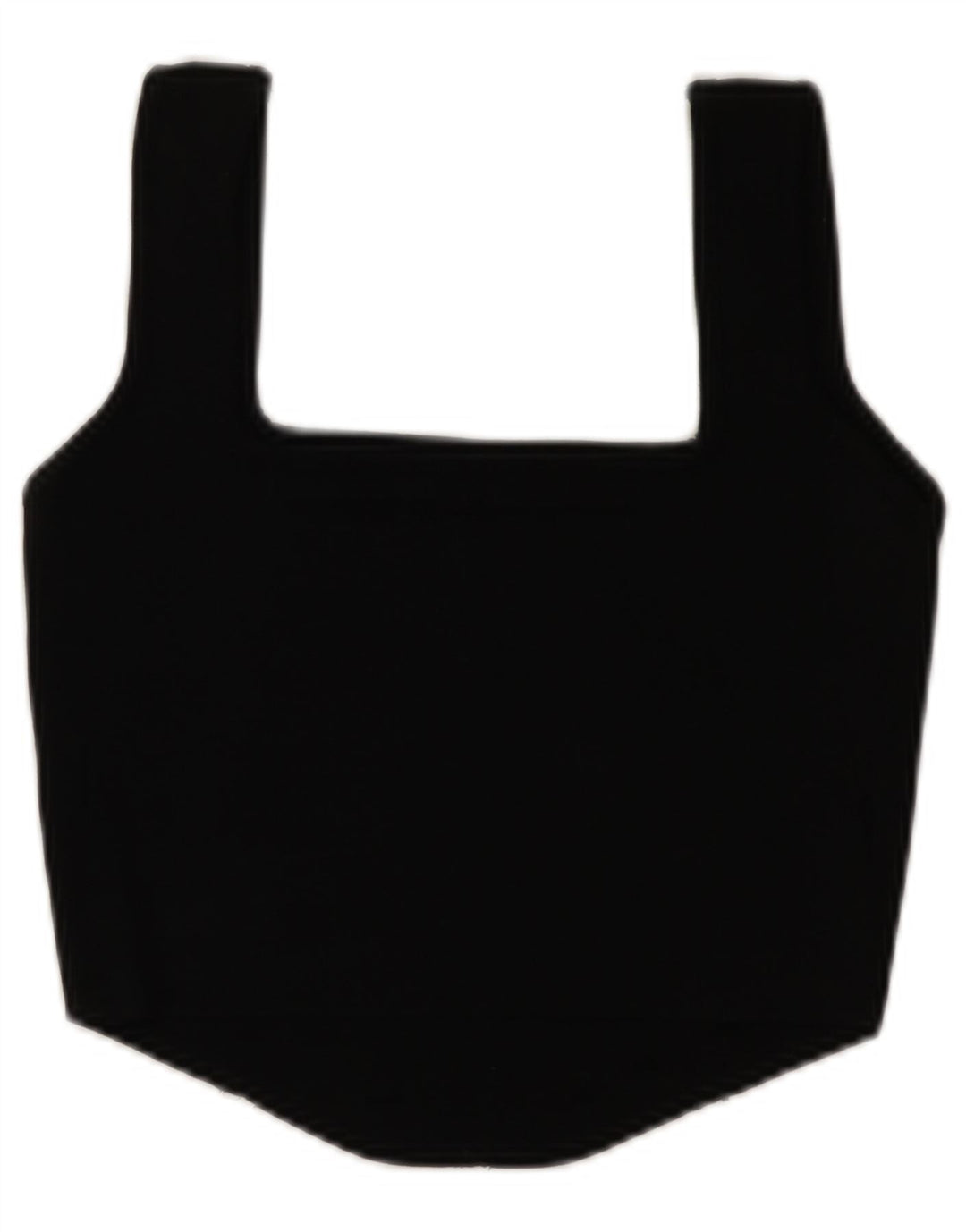 Crop Top fără mâneci pentru femei Zara UK 14 Poliamidă neagră mare