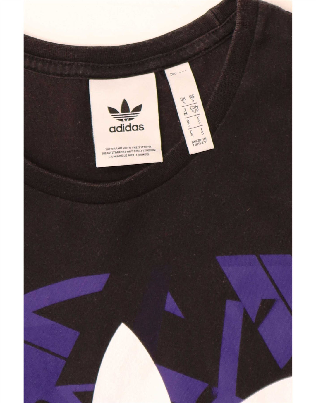 Tricou grafic pentru bărbați Adidas Top Mic Negru