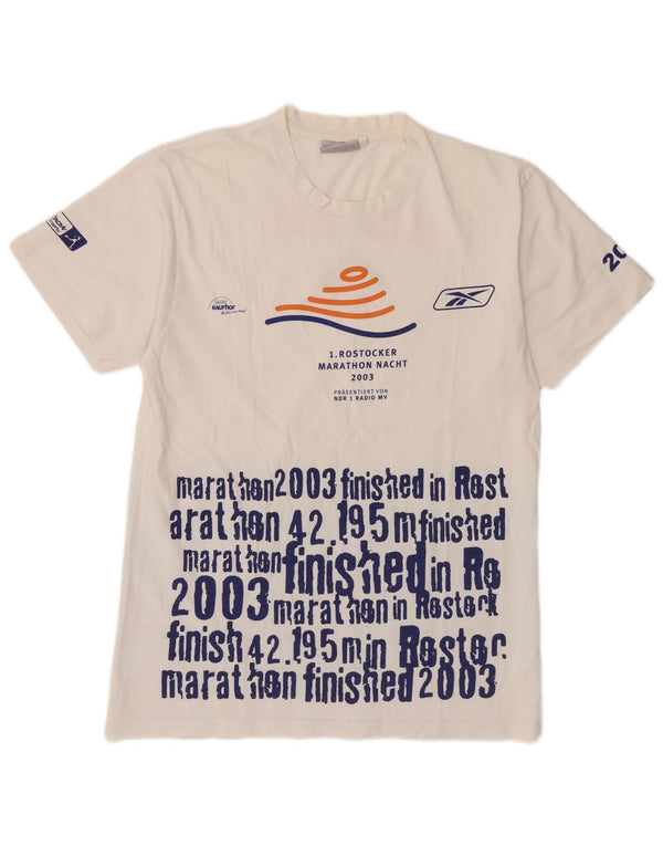 Tricou grafic pentru bărbați Reebok Top Medium White Bumbac