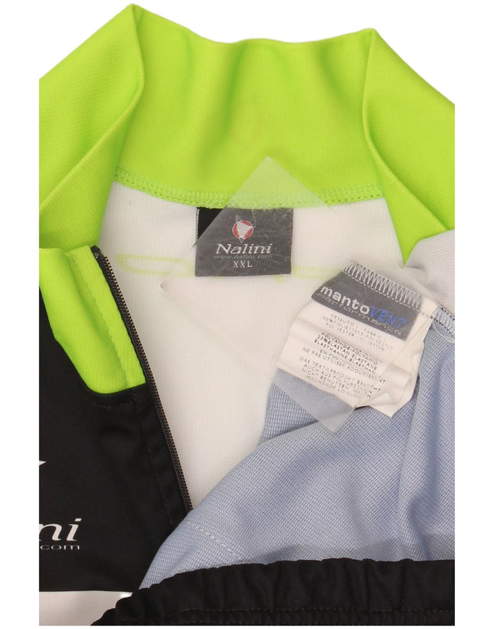 Jachetă de trening grafică pentru bărbați NALINI, 2XL, poliester color bloc negru