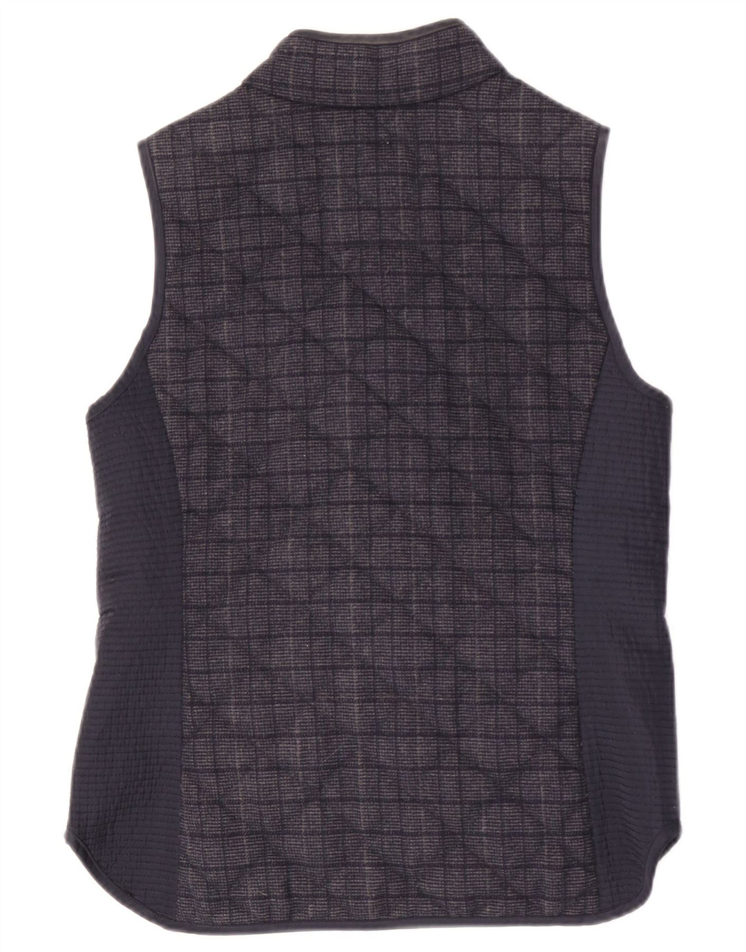 Crew Clothing Gilet matlasat pentru femei UK 10 Small Bleumarin Check Poliester