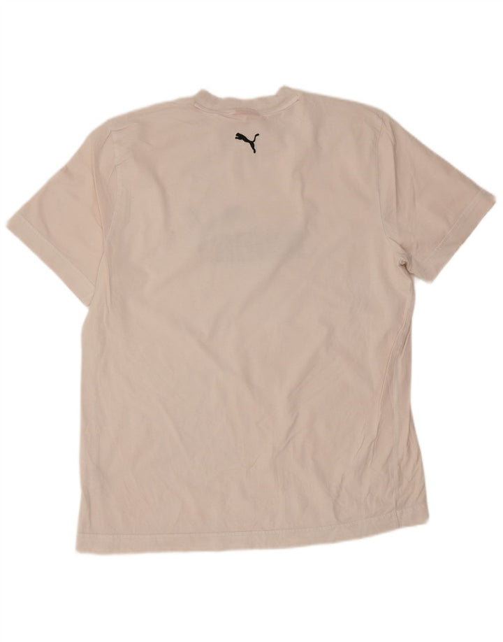 Tricou grafic Puma pentru bărbați Top mare din bumbac alb
