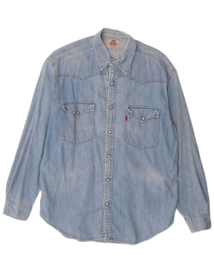 Cămașă de blugi pentru bărbați Levi's, mare, albastru, bumbac