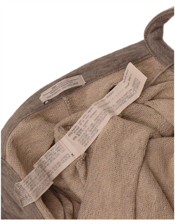 Salopetă fără mâneci pentru femei Zara UK 10 mic bumbac gri