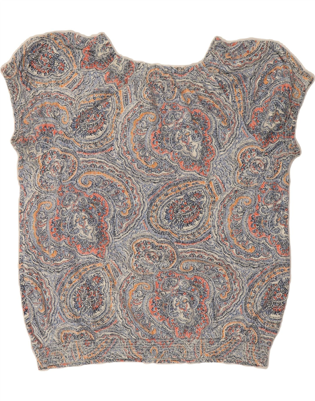 CHAPS Womens Blouse Top UK 20 2XL Multicoloured Paisley Cotton Vintage Chaps and Second-Hand Chaps from Messina Hembry 