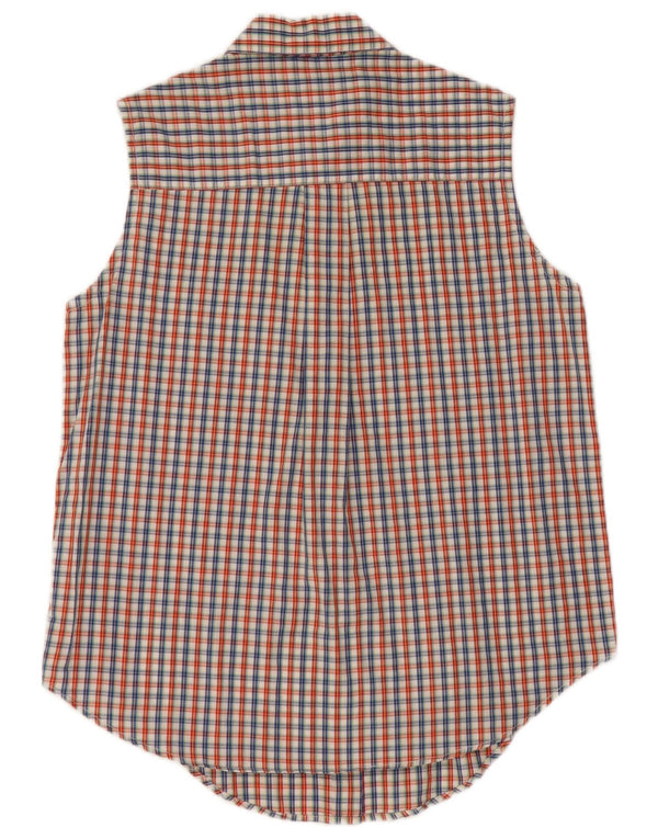 Cămașă vintage fără mâneci pentru femei UK 16, mare, multicoloră
