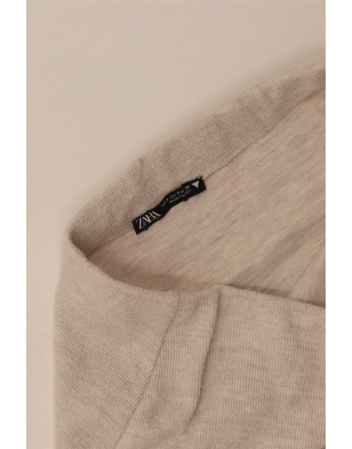 Fusta Midi Femei Zara Mic W26 Bej