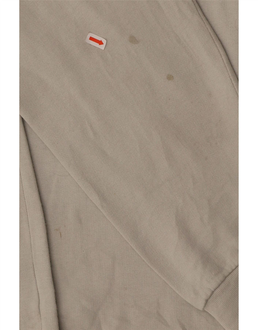 CHAMPION Mens Zip Neck Sweatshirt Jumper XL Grey Cotton