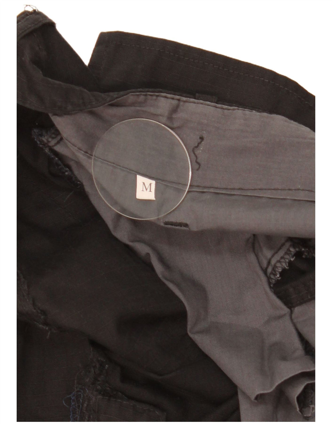 Pantaloni Cargo Drepți Vintage Bărbați Mediu L36 L30 Negru