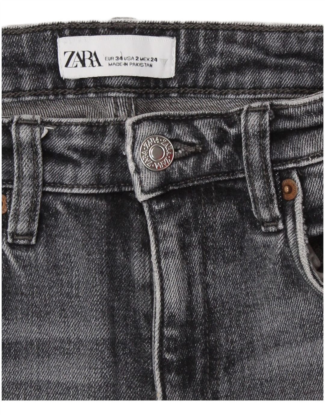 Blugi Bootcut pentru Damă Zara EU 34 2XS W24 L26 Gri