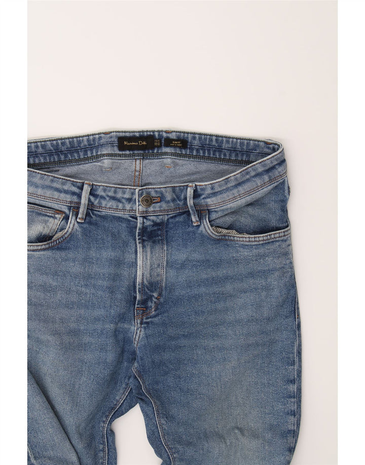 MASSIMO DUTTI Mens Slim Jeans W36 L28 Blue Cotton Vintage Massimo Dutti and Second-Hand Massimo Dutti from Messina Hembry 
